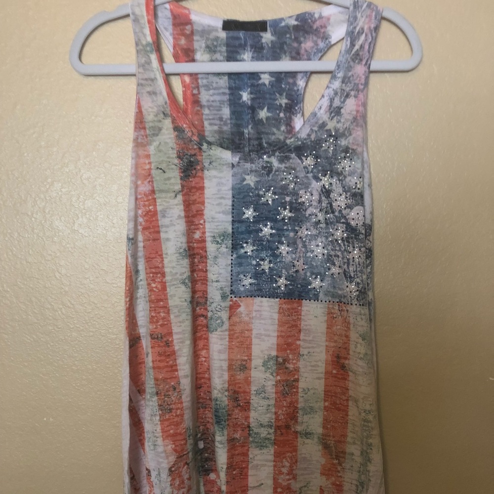 Multicolored Graphic Sleeveless Tank Top